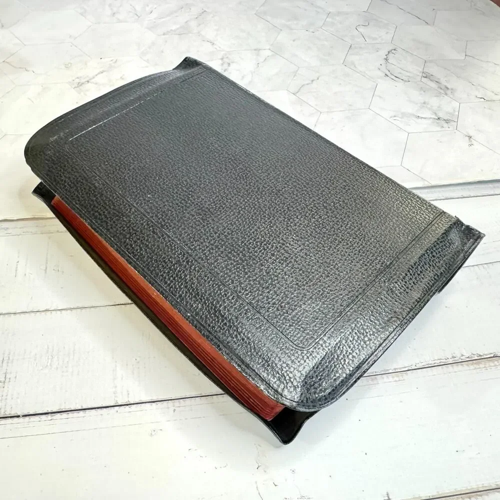 King James Holy Bible 1947 Spencer Press Large Type Genuine Black Leather KJV